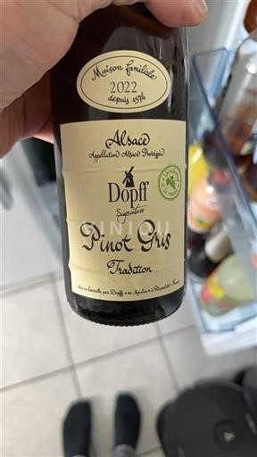 Vin Blanc sec Tradition Dopff 2022 France Alsace Vin de France