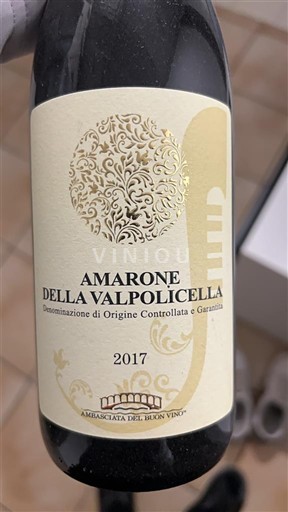 Veneto Amarone della Valpolicella Ambasciata del Buon Vino 2017