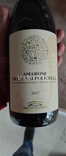 Veneto Amarone della Valpolicella Ambasciata del Buon Vino 2017