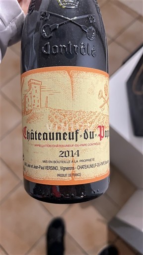 Thung lũng Rhône Châteauneuf-du-pape Jean-Paul Versino 2014