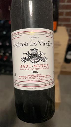 Bordeaux Haut-Médoc Château Les Vimierès 2016