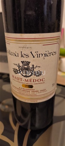Bordeaux Haut-Médoc Château Les Vimierès 2016