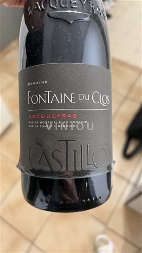 Rhône Valley Vacqueyras Domaine Fontaine du Clos Castillon 2021