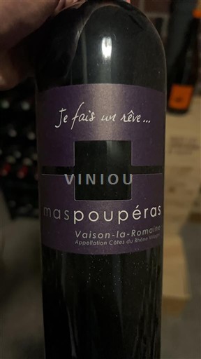 Rhônen laakso Côtes-du-rhône Mas Pouperas Je fais un rêve... 2022