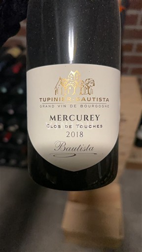 Bourgogne Mercurey Tupinier-Bautista Clos de Touches Bautista 2018