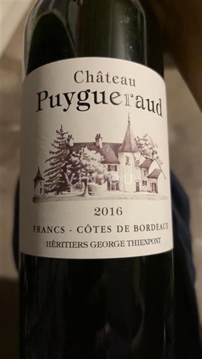Bordeaux Francs-côtes-de-bordeaux Puygueraud 2016