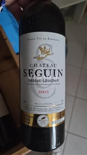Bordeaux Pessac-Léognan Séguin 2005