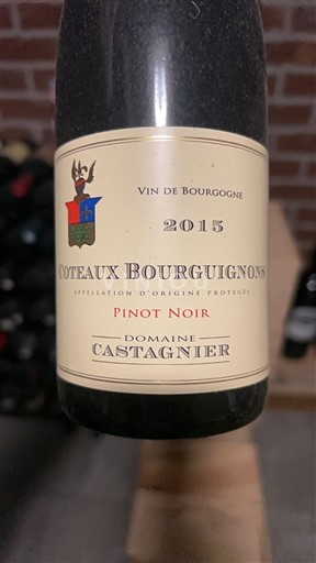 Borgoña Coteaux de Borgoña Domaine Castagnier Pinot Noir 2015
