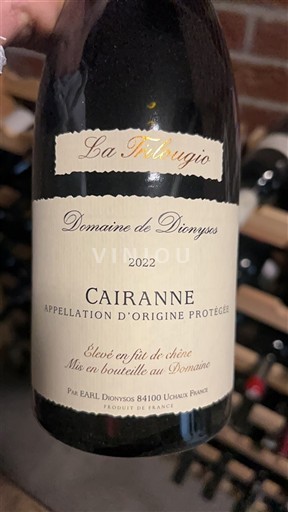 Thung lũng Rhône Cairanne Domaine Dionysos La Tribuogia 2022