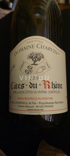 Lugina e Ronës Bregdeti i Rodanit Domaine Charvin 2019