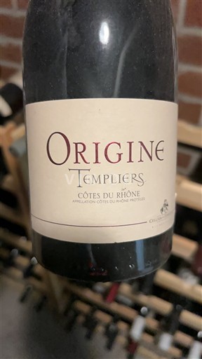 Valle del Rodano Côtes-du-Rhône Templiers Origine 2016