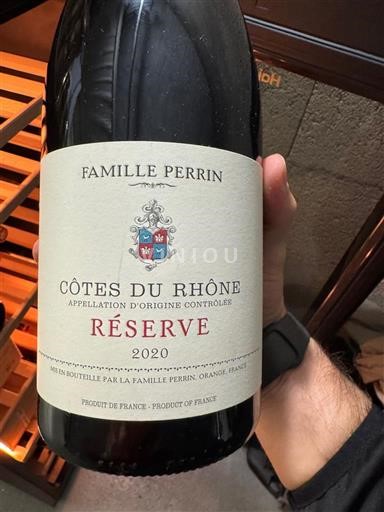 Vallée du Rhône Côtes-du-rhône Famille Perrin Réserve 2020