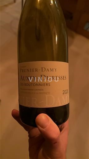 Burgundija Auxey-Duresses Domaine Prunier-Damy Les Boutonniers 2020