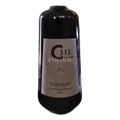 Vin Rouge sec C315 Château Tournefeuille 2023 France Bordeaux Lalande-de-pomerol AOC