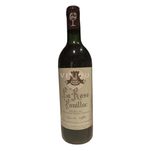 Bordeaux Pauillac La Rose Pauillac 1980