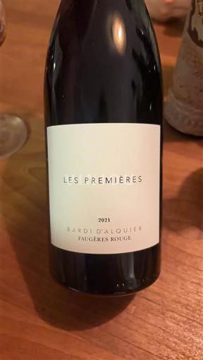 Langvedok Faugères Bardi d'Alquier Les Premières 2021