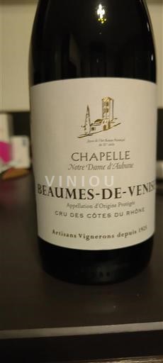 Рона долина Бом де Ваниз Chapelle Notre Dame d'Aubune Non Millésimé