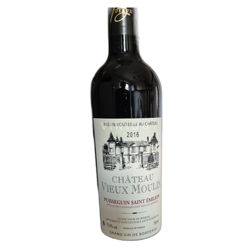 Bordeaux Puisseguin-Saint-Émilion Château Vieux Moulin Tour de Roques 2016
