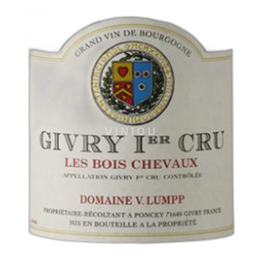 Burgundy Givry Domaine Lumpp 1er cru les bois Chevaux 2022