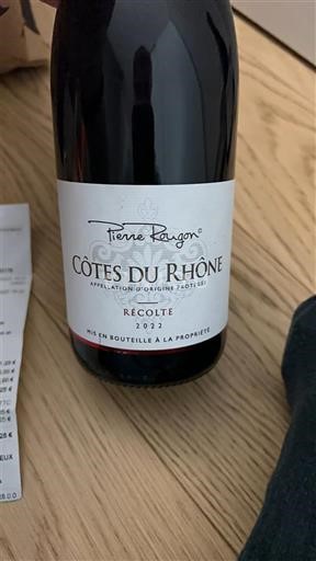 Vallée du Rhône Côtes-du-rhône Pierre Rugon 2022