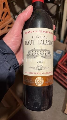 Burdeos Blaye-Côtes de Burdeos Château Haut Lalande 2013