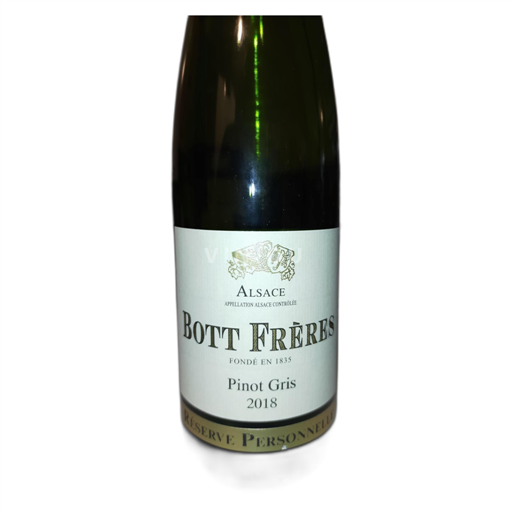 Alsace Pinot xám Domaine Bott Frères Réserve Personnelle 2018