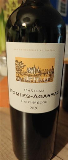 Burdeos Haut-Médoc POMIES AGASSAC 2020
