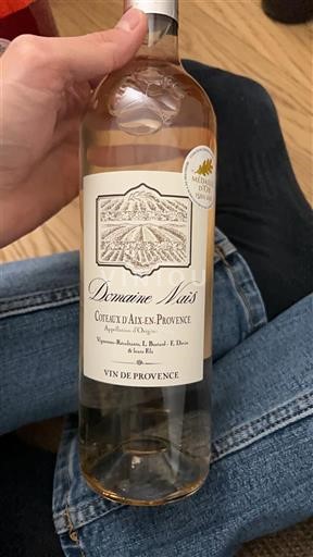 Provence Coteaux d'Aix-en-Provence Domaine Mais 2024