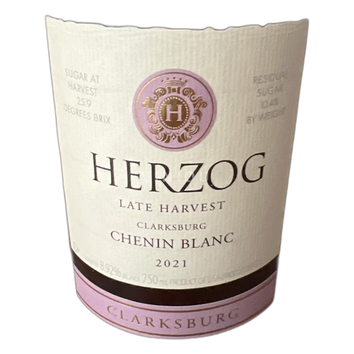 Vùng trồng nho được cấp phép California Clarksburg Herzog Late Harvest 2021