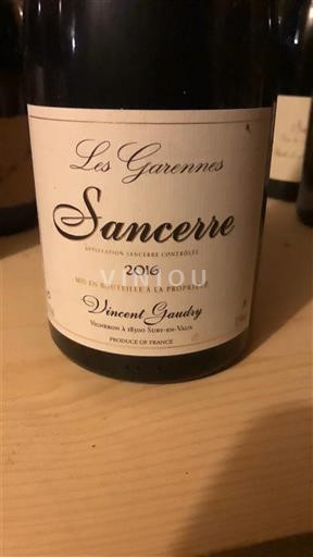 Údolí Loiry Sancerre Vincent Gaudry Les Garennes 2016