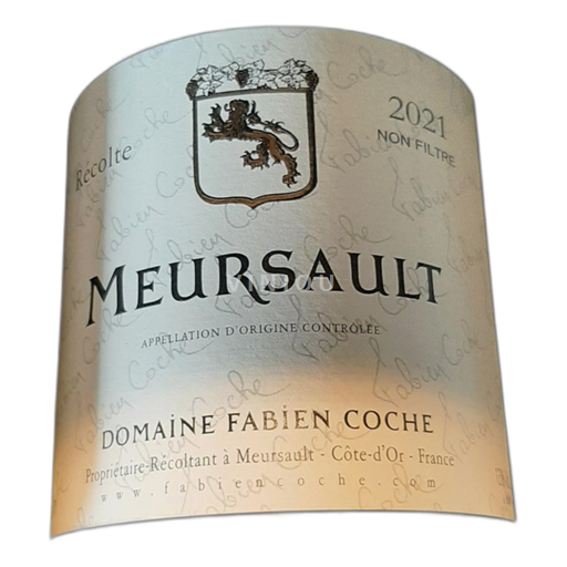 Bourgogne Meursault Domaine Fabien Coche 2021