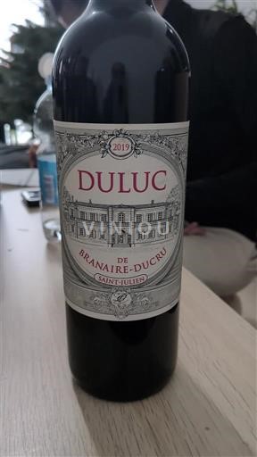 Bordeaux Saint-Julien Branaire Ducru Duluc 2019