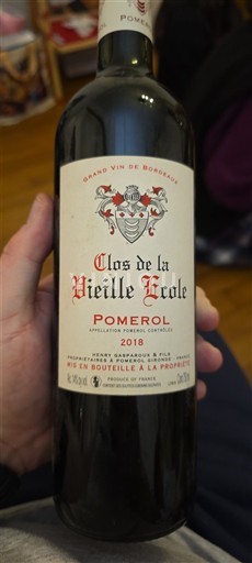 Bordeaux Pomerol Clos de la Vieille École 2018