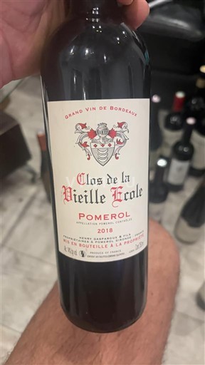 Bordeaux Pomerol Clos de la Vieille École 2018