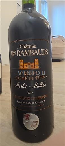 Bordeaux Bordeaux Supérieur Château Les Rambauds Crème de Fûts 2020