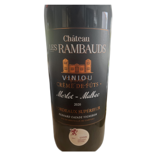 Bordeaux Bordeaux Supérieur Château Les Rambauds Crème de Fûts 2020