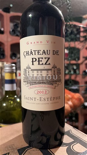 Vina Rouge sec Château Pez 2012 Francija Bordeaux Saint-Estèphe AOC