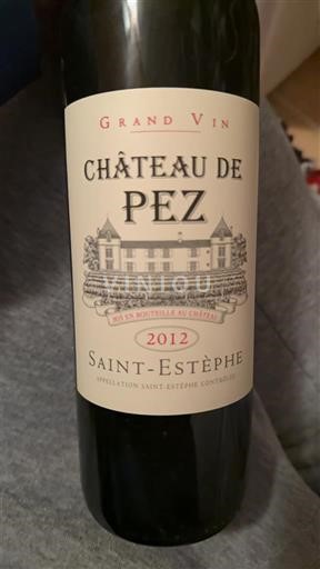 Bordeaux Saint-Estèphe Château Pez 2012