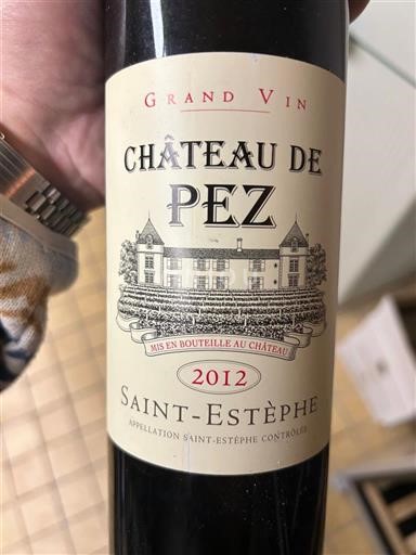 Бордо Сен-Естеф Château Pez 2012