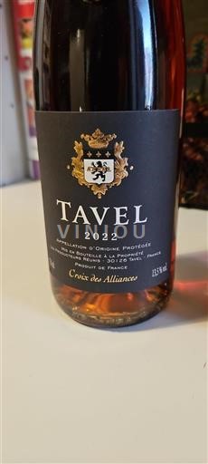 Thung lũng Rhône Tavel Croix des Alliances 2022