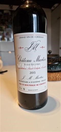 Bordeaux Saint-Estèphe Château Martin 2013