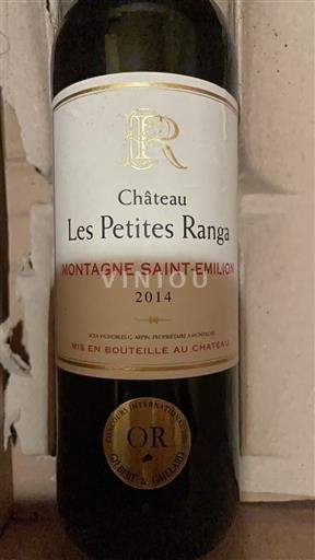 Bordéus Montagne-saint-émilion Château Les Petites Ranga 2014