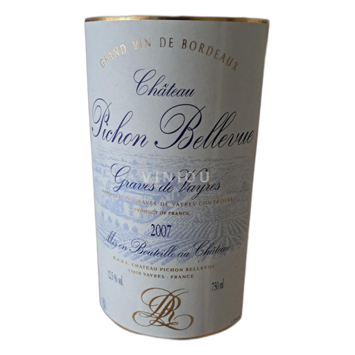 Bordeaux Graves-de-Vayres Château Pichon Bellevue 2007