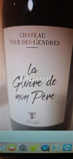 Sudoeste Bergerac Château Tour des Gendres La Gloire de mon Père 2021