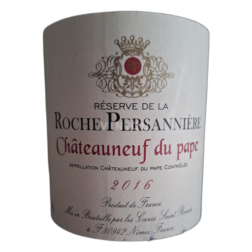 Rona dolina Châteauneuf-du-Pape Roche Persanniere Réserve de la 2016