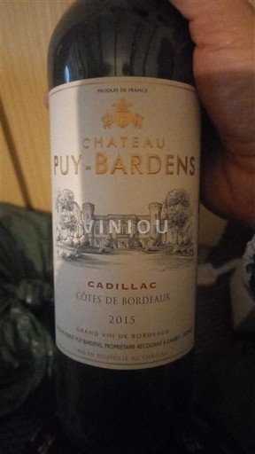 Bordeaux Cadillac-côtes-de-bordeaux Château Puy-Bardens 2015