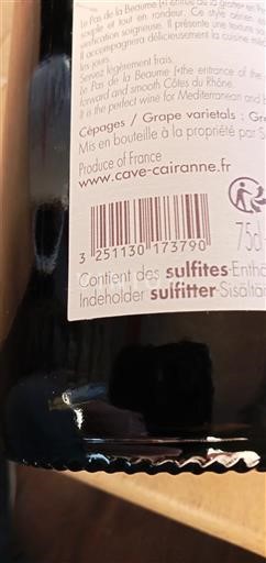 Údolí Rhôny Côtes-du-Rhône Cave de cairanne 2022