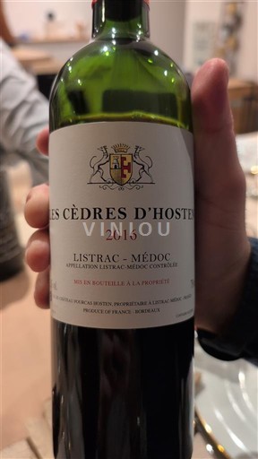 Bordeaux Listrac-Médoc Les Cèdres Hosten 2016