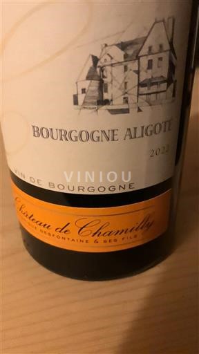Burgundija Bourgogne Aligoté Château Chamilly 2022