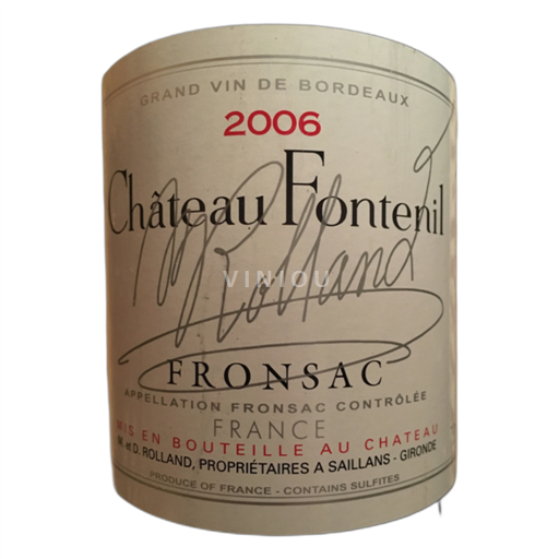 Bordeaux Fronsac Château Fontenil (fronsac Rouge) 2019